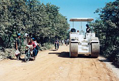 Repairs of roads in Cambodia (1992)