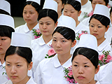 勤務時の服装・高等看護学生戴帽式