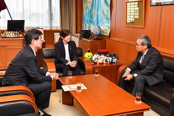 日本防災士機構理事長との面会