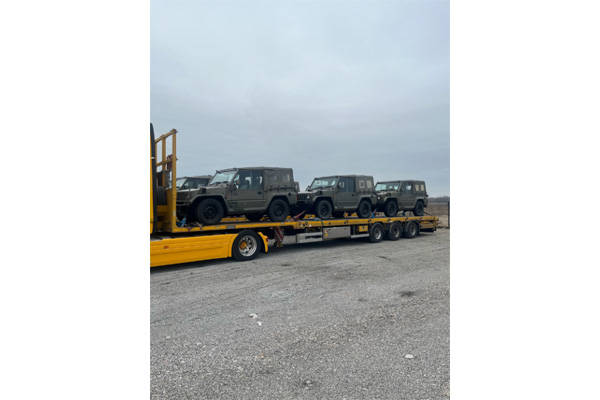 ウクライナに提供する自衛隊車両の発送の伝達