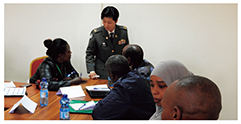 エチオピア平和支援訓練センターへジェンダー担当講師として派遣された陸自隊員
