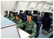 空自E－767早期警戒管制機内における警戒監視