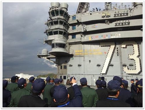 Tour to the U.S. Navyfs aircraft carrier