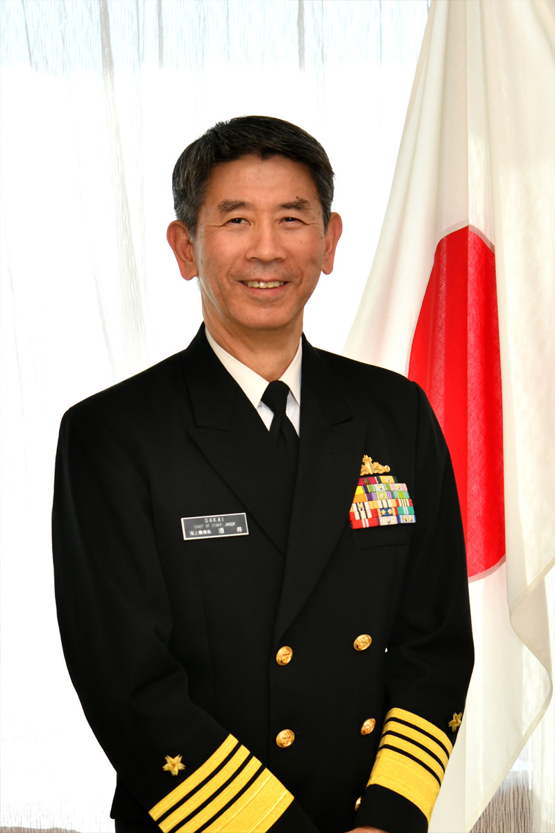 Admiral Sakai Ryo, the 35th Chief of Staff, JMSDF