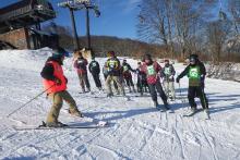 スキー訓練の写真