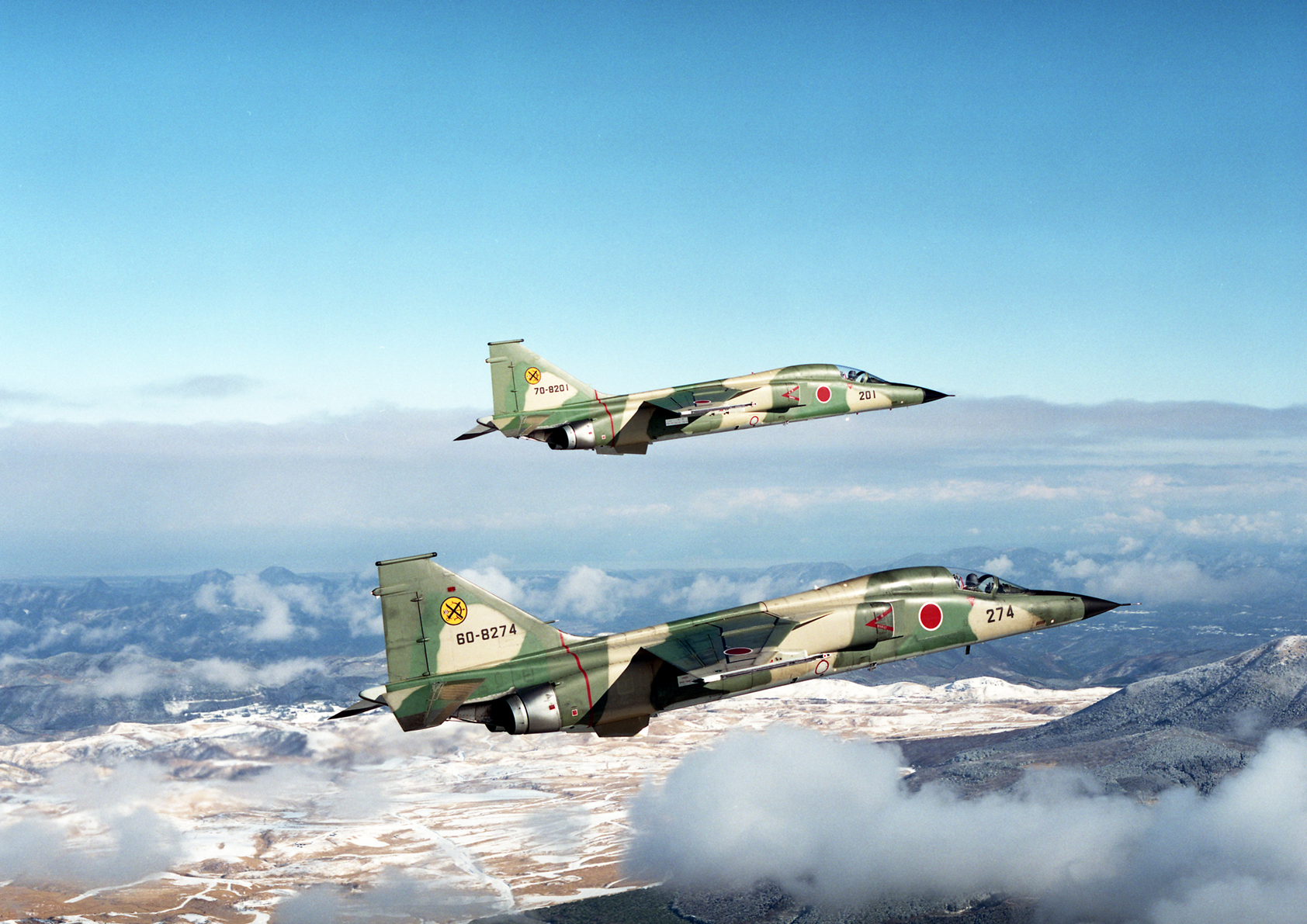 航空自衛隊　F-1 築城基地　6飛行隊　実物 航空自衛隊 F-1 第6飛行隊 航空自衛隊50周年記念塗装機