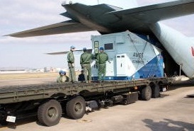 C-130Hに搭載する機動衛生ユニット