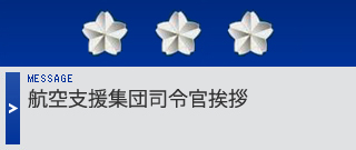 航空支援集団司令官挨拶