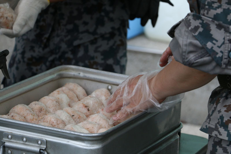 野外炊飯訓練