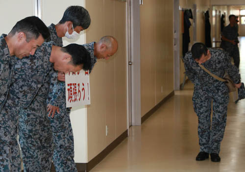 挨拶運動の写真