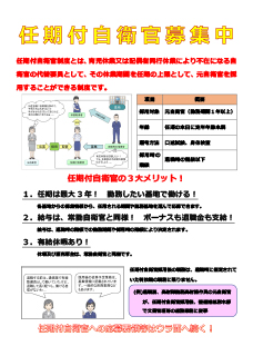 任期付自衛官募集中