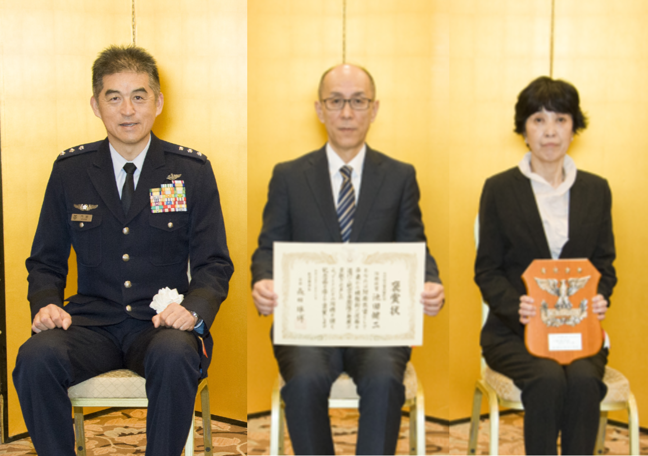 航空幕僚副長と池田技官・令夫人