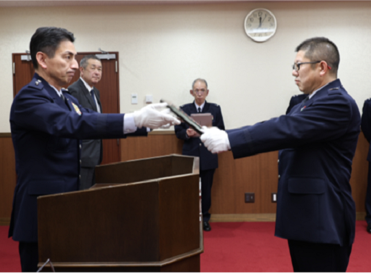 優秀空曹招待行事の様子