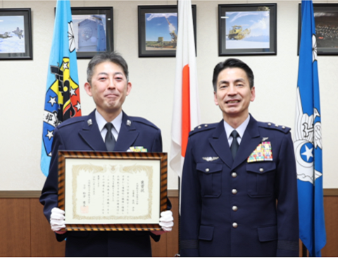 長内曹長と北空司令官