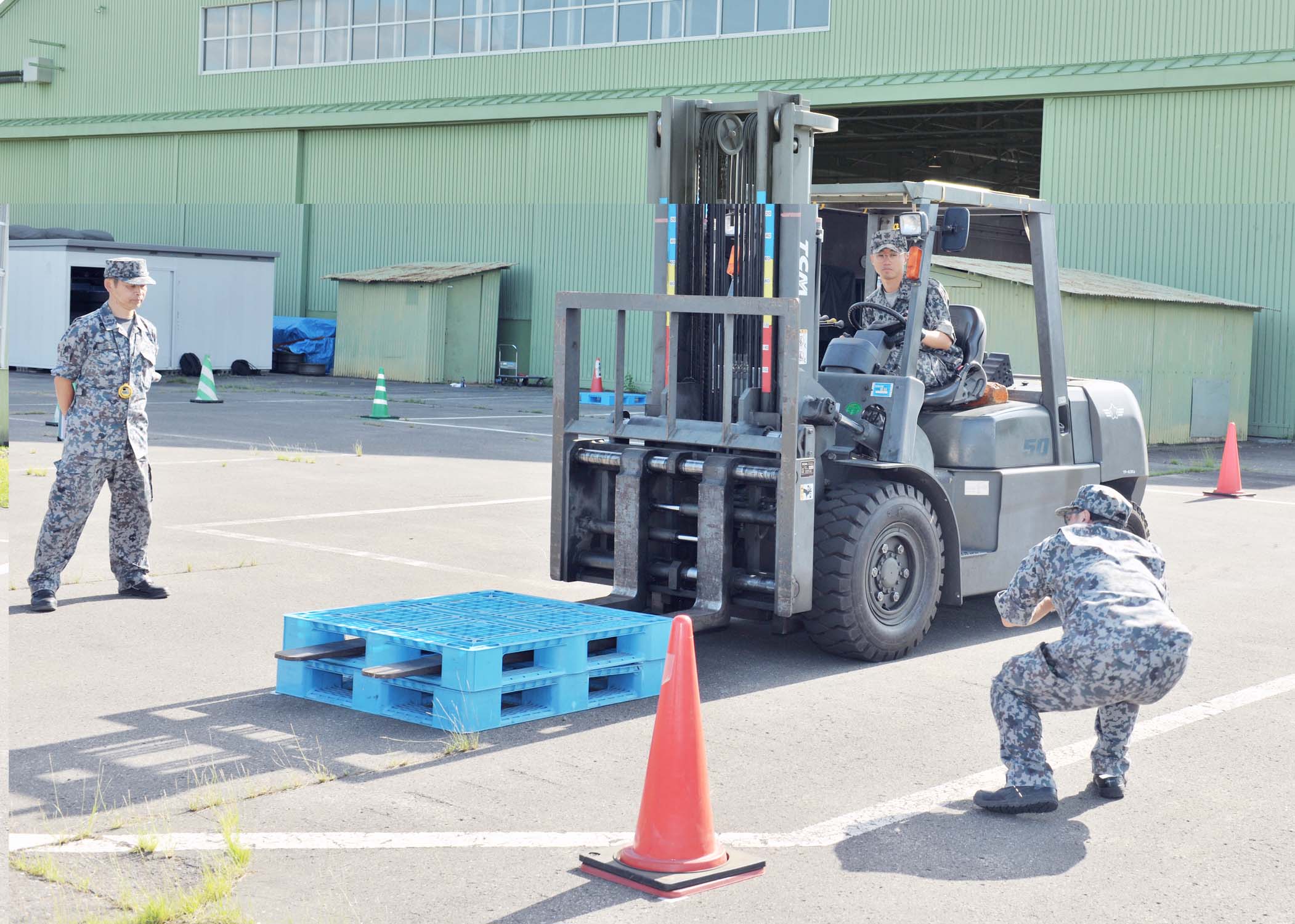 フォークリフトの慣熟訓練