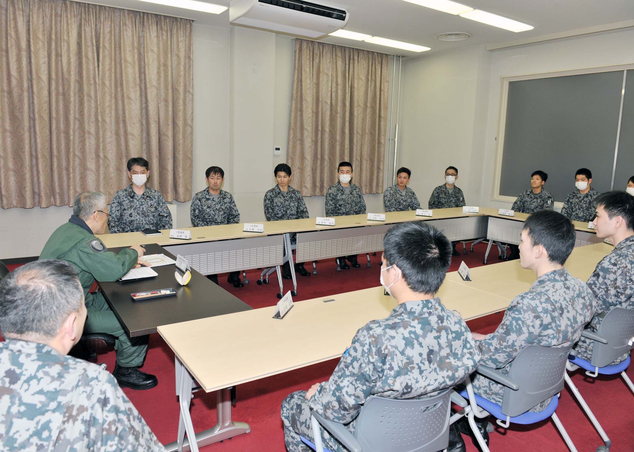 北部高射群の隊員との懇談