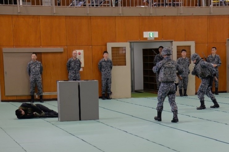 警備訓練の様子