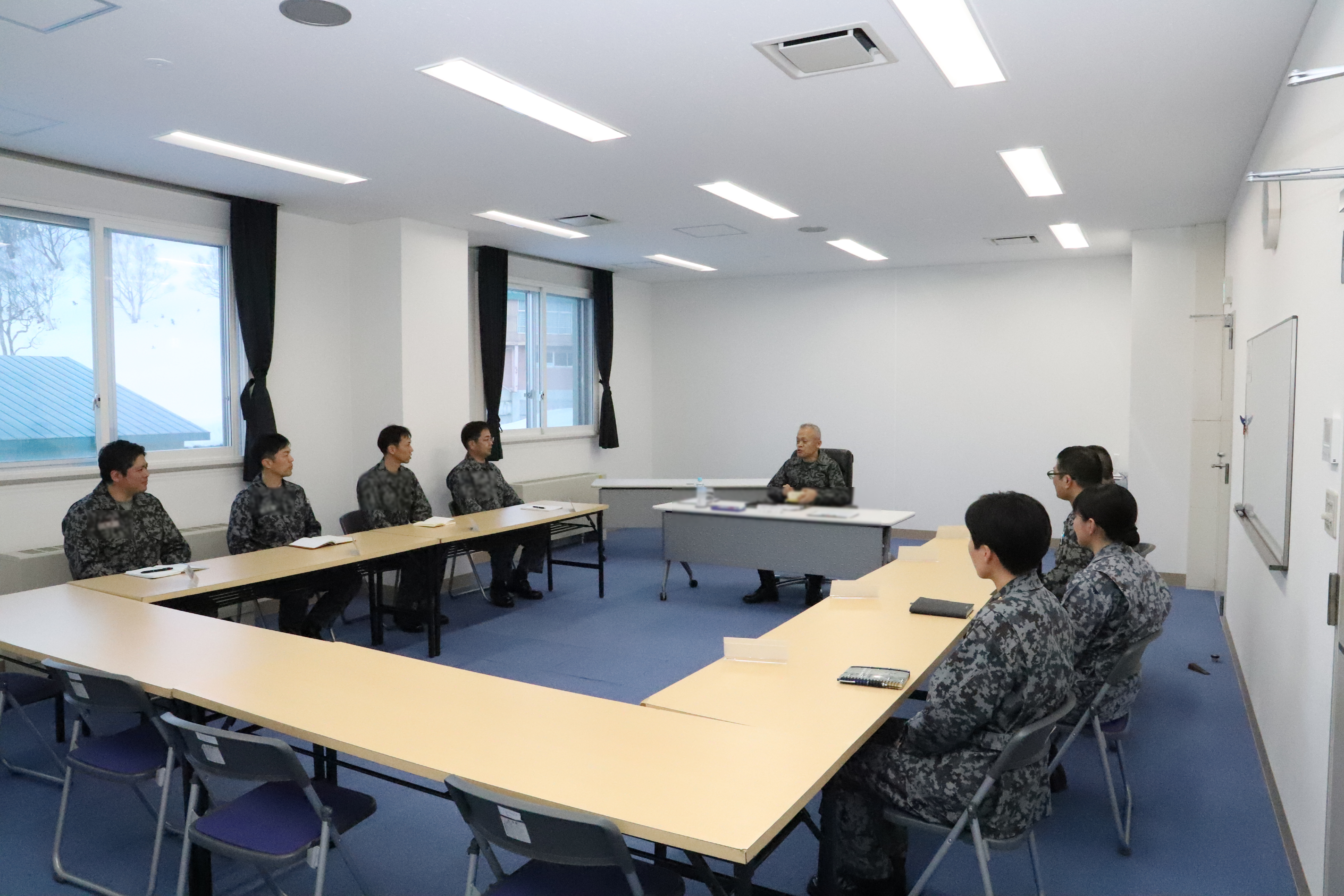 隊員との懇談