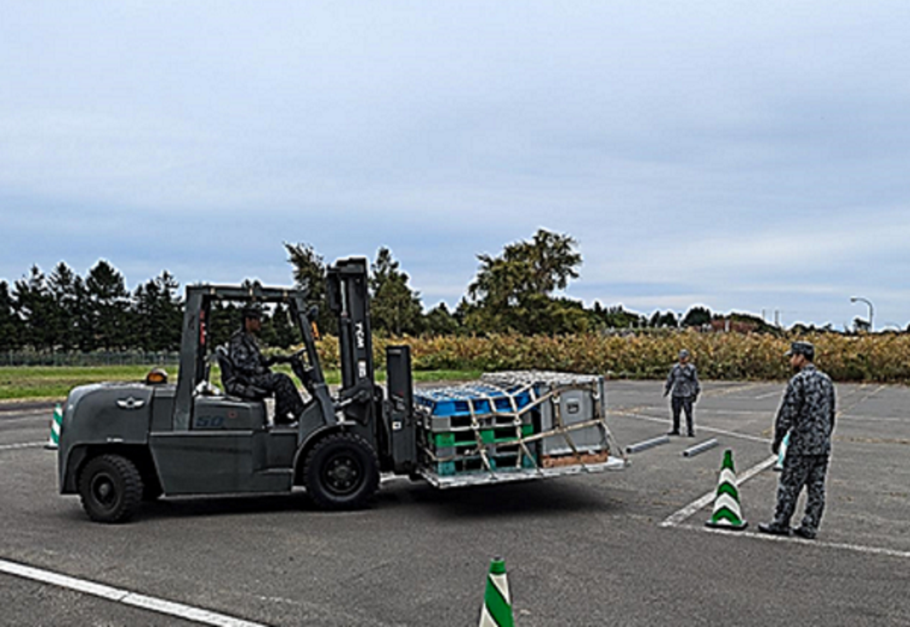 フォークリフトの慣熟訓練