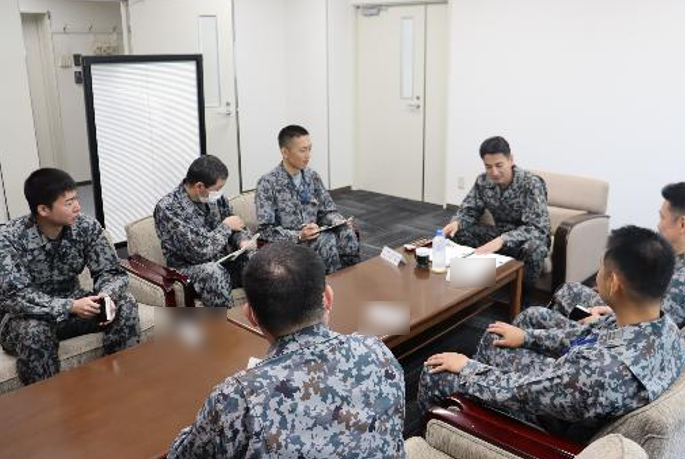 隊員懇談（幹部）