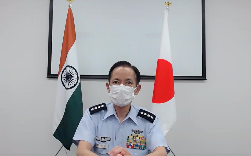 航空幕僚長による在日印大使への表敬訪問および印空軍参謀長とのテレビ