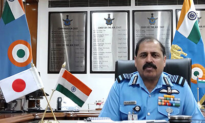 航空幕僚長による在日印大使への表敬訪問および印空軍参謀長とのテレビ