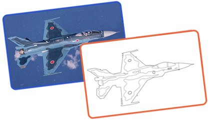 航空自衛隊オリジナル塗り絵　スタート！