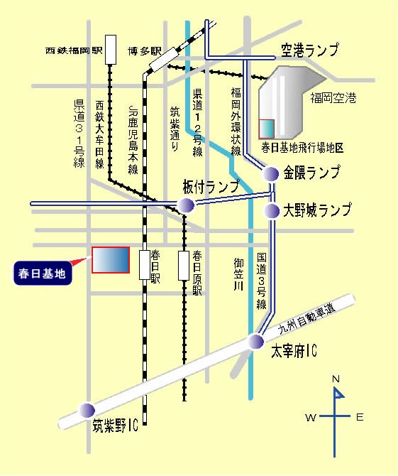 地図・アクセス / 西部航空方面隊 -western air defense force