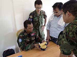 Learning to use specialist measuring equipment