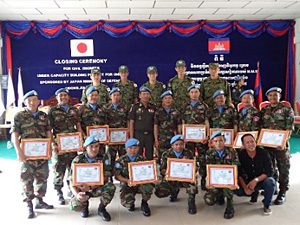 Graduates with completion certificates