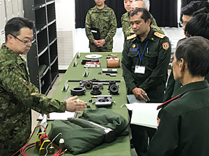 Explanation at JGSDF Ordinance School