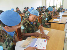 Briefing for Cambodian personnel