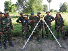 Survey team of Cambodian hearing explanation