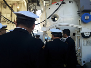 Submarine rescue ship tour