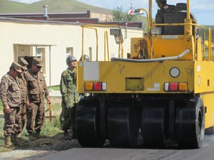 Commander of GF, Mongolia inspected the training