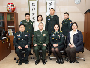 Courtesy call to the Medical Director of JGSDF