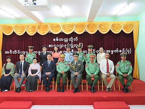 FY2018 Commencement Ceremony of Faculty of Foreign Language (Japanese, English, Chinese), Myanmar Defense Services Academy (May 6)