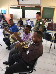 Tuning before ensemble practice