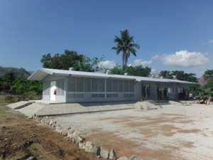 An office building constructed during the exercise