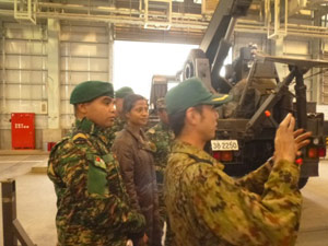 Explanation from a JGSDF officer