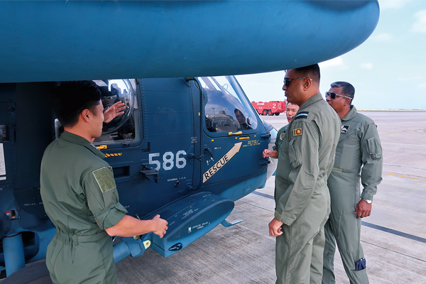 Capacity building program (air rescue) with Sri Lankan Air Force (Oct 2019)