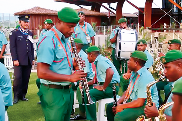 Supporting the training of the PNG military band (Oct 2018)