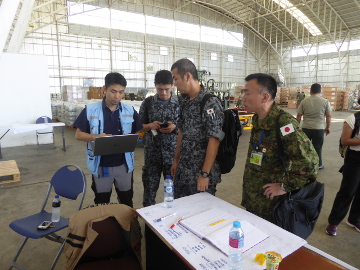 Sending off personnel for dispatch (Iruma)