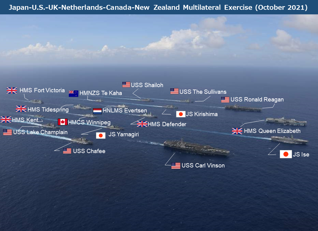Japan-U.S.-UK-Netherlands-Canada-New Zealand Multilateral Exercise (October 2021)