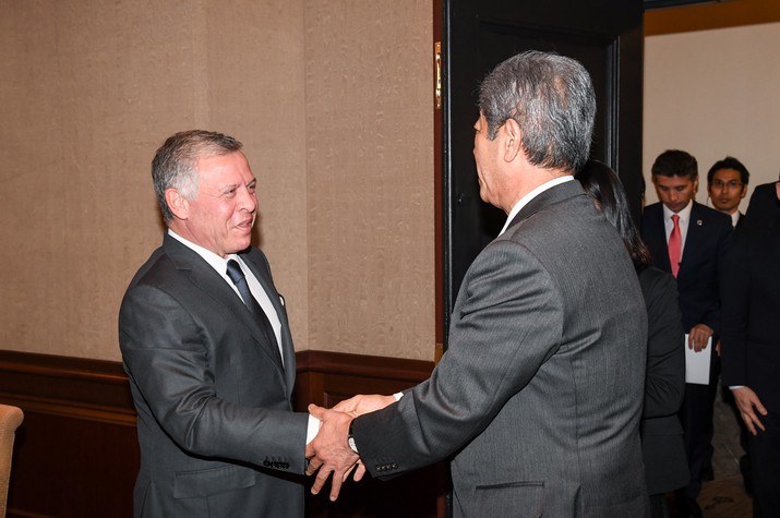 Defense Minister’s Courtesy Call to, and the Visit to JGSDF Narashino Training Area by, His Majesty King Abdullah II of the Hashemite Kingdom of Jordan