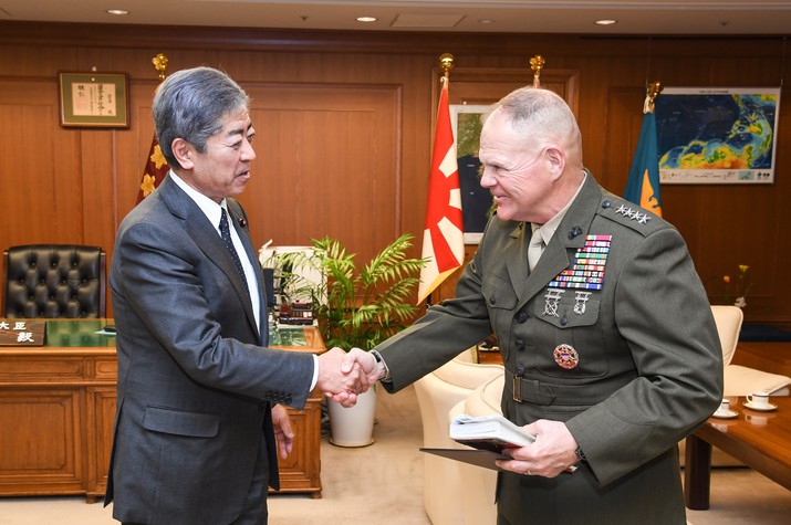 Prime Minister and Defense Minister Receive Courtesy Call from Commandant of the U.S. Marine Corps