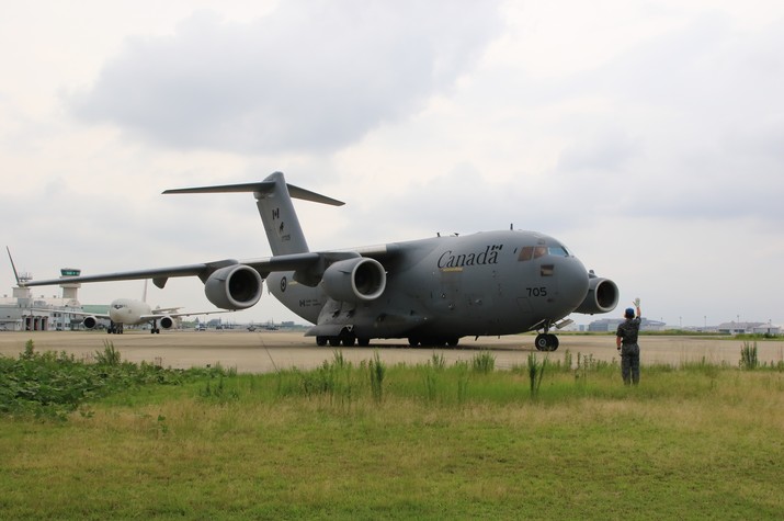 Port Call by Royal Canadian Air Force at Komaki Air Base