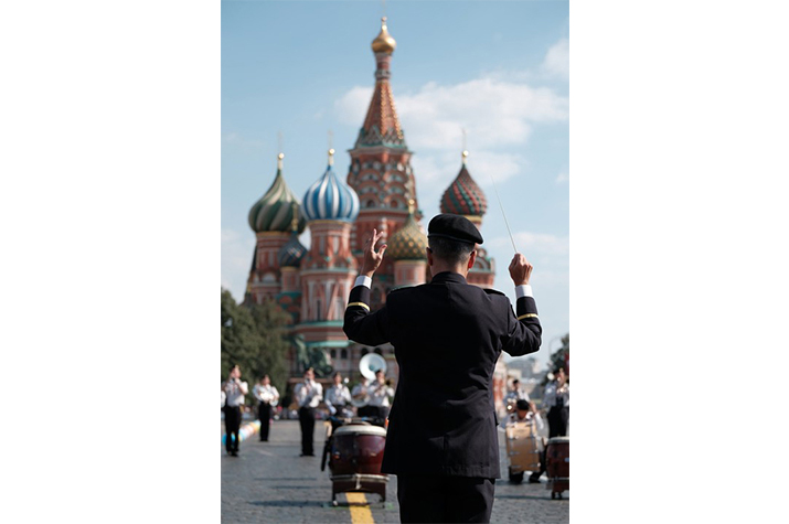 JGSDF Central Band Takes Part in the  International Military Tattoo “Spasskaya Tower” in Russia