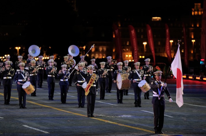 JGSDF Central Band Takes Part in the  International Military Tattoo “Spasskaya Tower” in Russia