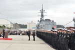 Returning Ceremony for the JMSDF Training Squadron